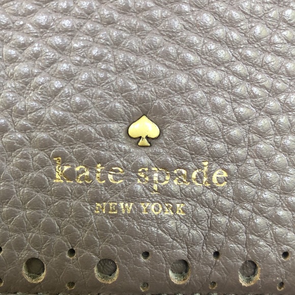 Kate Spade pebbled leather backpack purse, taupe - Picture 2 of 9